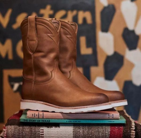 

dress shoes botas masculinas de couro artificial com salto inclinaÃ§Ã£o, cote em v profundo, clÃ¡ssica, estilo caubÃ³i ocintal, da moda, ka564,, Black