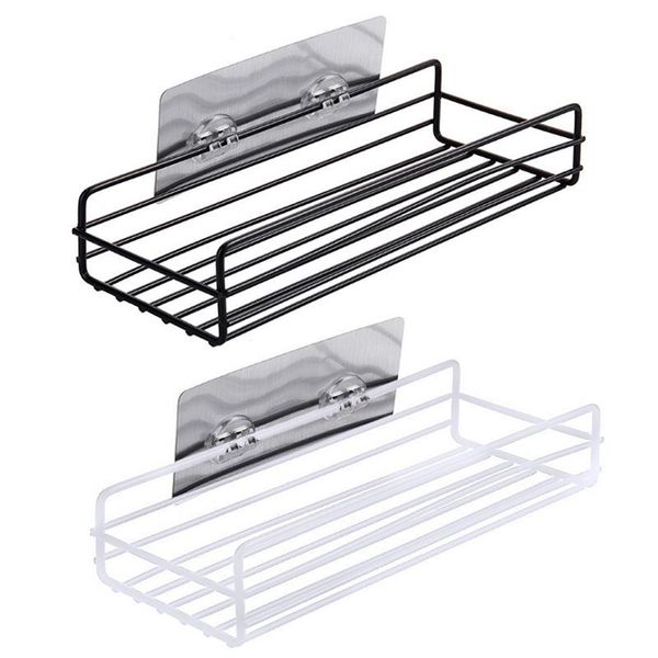 

hooks & rails stainless steel bathroom shower shelf non rust soap shampoo tray storage rack holder organizer suction cup basket tidy caddy