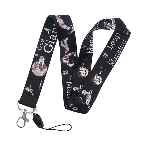 

cell phone straps & charms astronaut printed cool neck strap lanyard for key chain tags usb id card badge holder diy hanging rope mobile acc