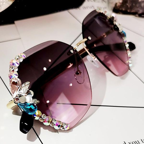 

sunglasses uv400 sunglasses women multicolored bling diamond brand designer sun glasses ladies shades rhinestone oculos, White;black