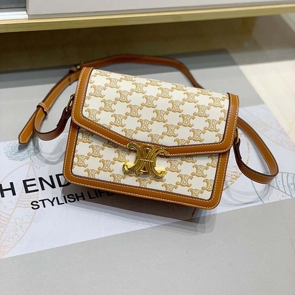 

designer leather print mini vertical tote bag 2021 llisa same old flower armpit crescent messenger bag