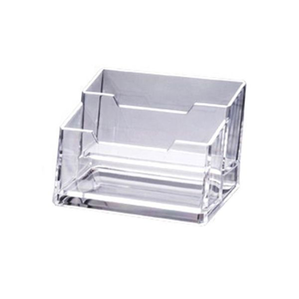

hooks & rails acrylic card holder clear desk shelf box storage display stand plastic transparent deskbusiness