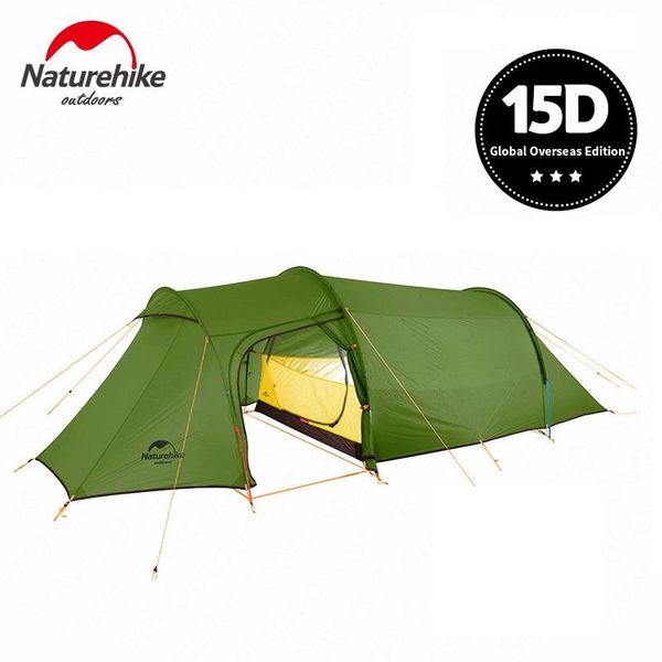 

naturehike opalus 15d nylon 2 person tent outdoor ultralight camping double man tunnel tents and shelters