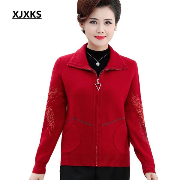 

winter wool thick warm knitted cardigan women coat loose plus size fashion lapel jacket women's knits & tees, White
