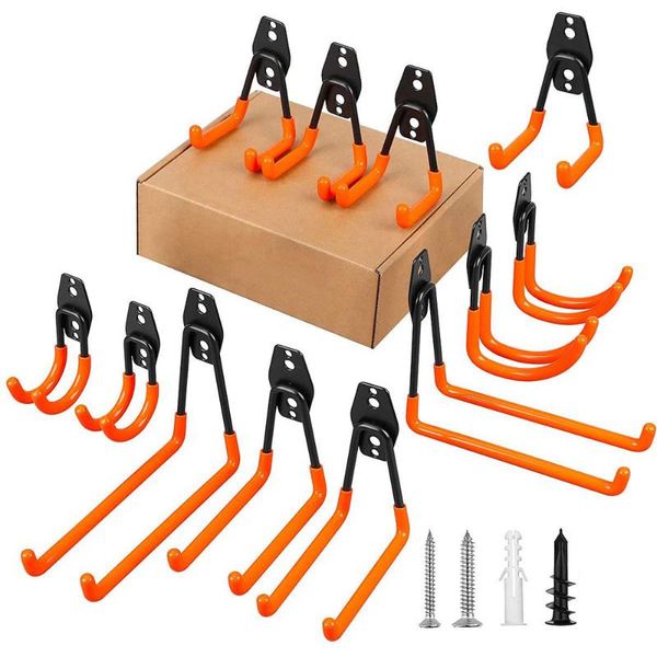 

garage hooks storage for bikes ladders garden tools wall organization & rails