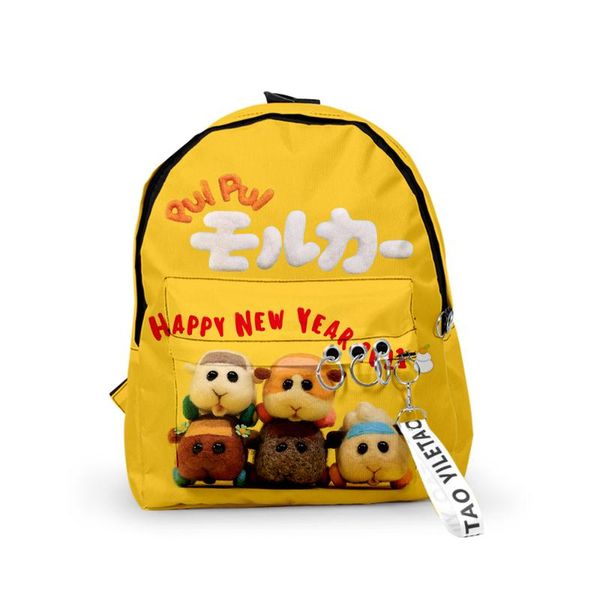 

backpack set pui molcar school bags travel boys girls cute small bag 3d print oxford waterproof key chain notebook backpacks