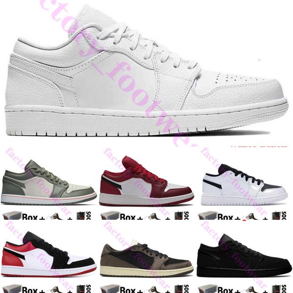 

new arrival low og jumpman 1 1s women mens basketball shoes designer travis scotts unc paris black toe chicago trainers sports sneakers86w0