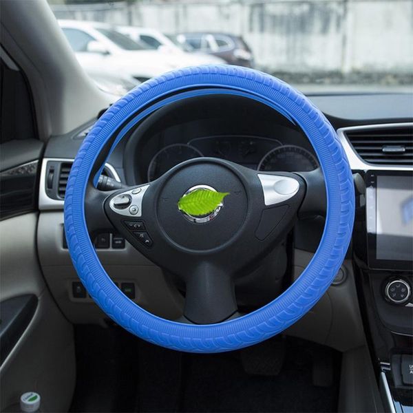 

steering wheel covers 36cm-40cm universal elastic anti-slip soft silicone car skidproof auto case cover shell 1xcf