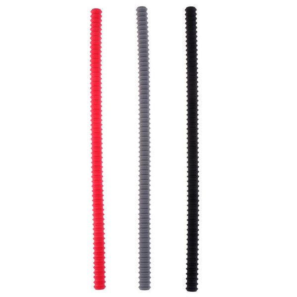 

pcs grade silicone threaded heat resistant oven rack edge protector anti- guard cover kitchen tool bakeware red black mats & pads