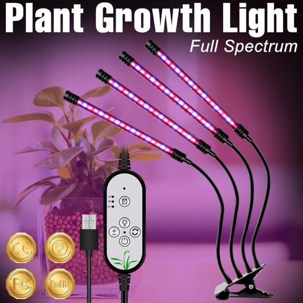 

grow lights led lamp usb phyto light full spectrum plant bulb dc5v phytolamp for indoor hydroponics seedlings fitolampy tent