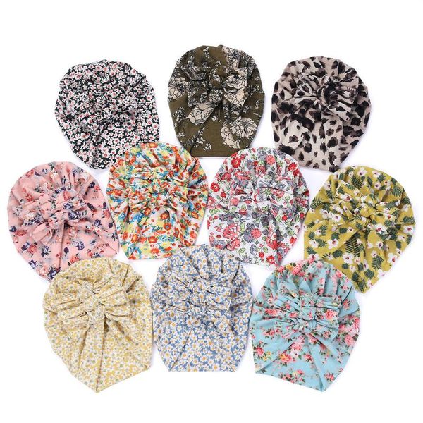 

caps & hats cartoon amimals dot print baby hat cap beanie knot autumn winter girls bonnet soft kids children, Yellow