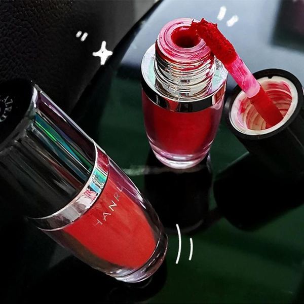 

lip gloss tomato color long lasting gouache moisturizing makeup glaze beauty matte lipstick powder z2j9