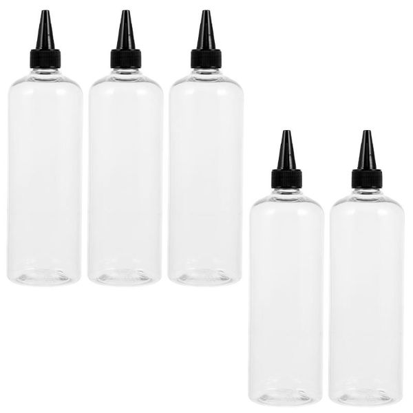 

storage bottles & jars 5pcs refillable for hair coloring dye essential oils