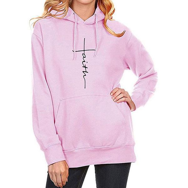 

women's hoodies & sweatshirts women long sleeve hoodie sweatshirt hooded casual female jumper pocket pullover plus size s-2xl, Black
