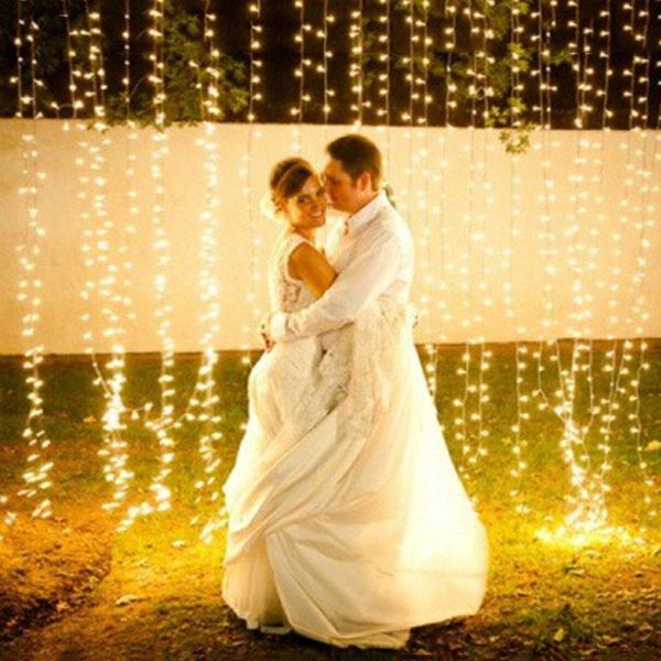 

3m christmas starry patio copper wire outdoor led string lights wedding curtain fairy garlands party decoration