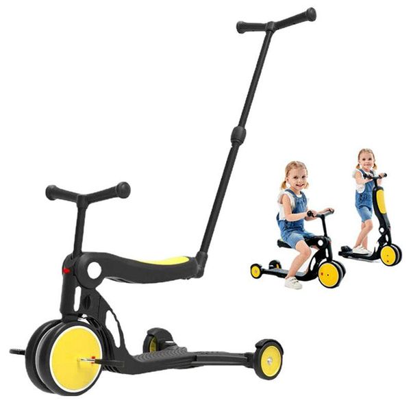 

strollers# deformable tricycle scooter balance bike 1-6-years baby ride on toys play three wheels stroller travel lightweight