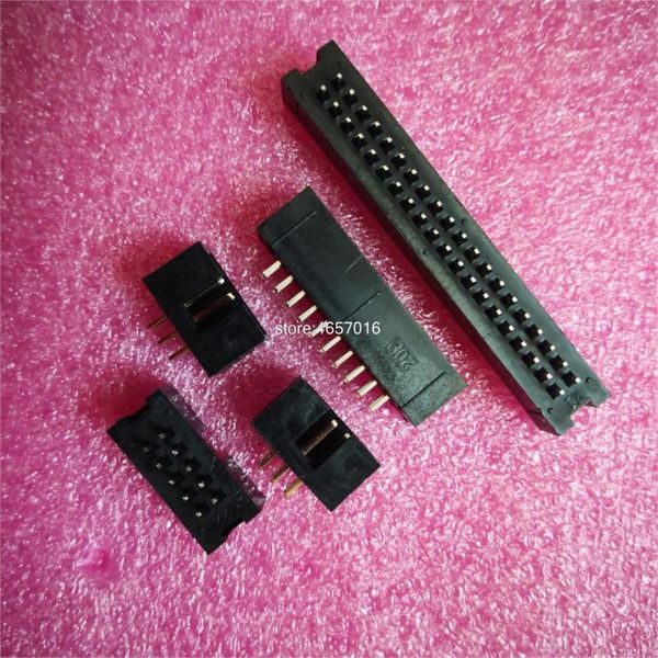 

other lighting accessories 10pcs pitch 2.54mm dc3 6/8/10/14/16/20/26/30/34/40/50 pin 2x3/4/5/7/13pin straight male shrouded pcb idc socket b