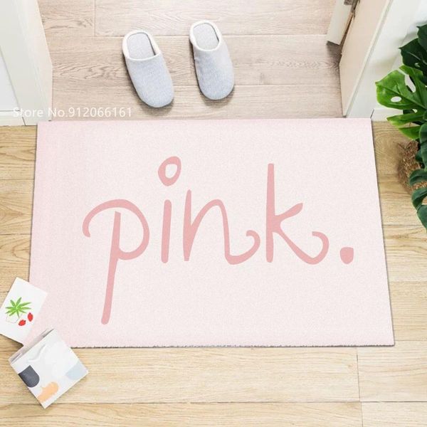 

carpets solid color doormat anti-slip colorful cartoon absorb bath mat entrance indoor for children floor mats kitchen bedroom