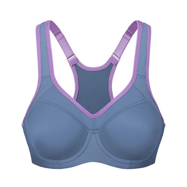 

women's underwire sports bra full support high impact racerback lightly lined gym clothing, White;black