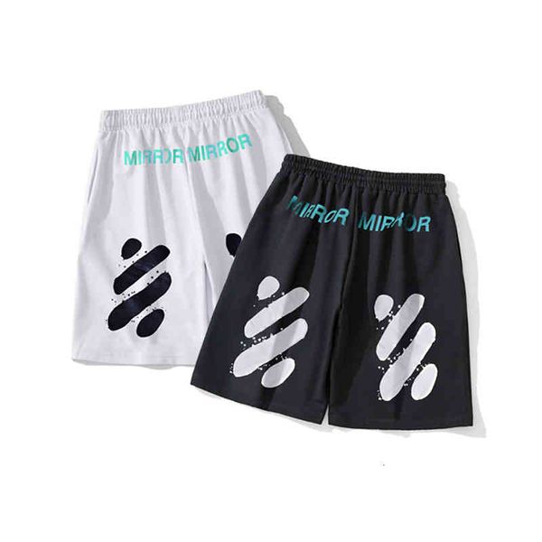 

new and summer 2021 spring off small yellow stard class horse line casual shorts for men women, Black