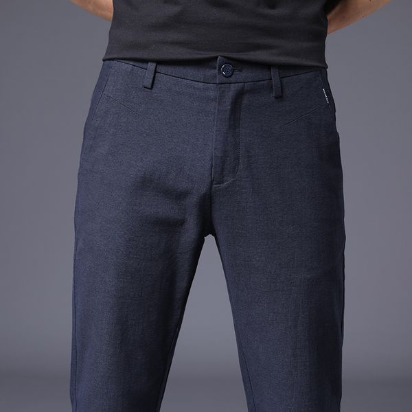 

men's pants men trousers casual spring and winter slim straight classic busine iyo5, Black