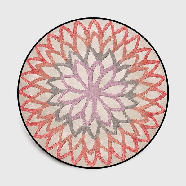 

carpets simple flowers nordic room carpet abstract orange blue rug african decoration geometric chair floor mat alfombra t343