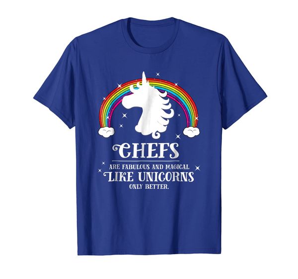 

chefs are magical like unicorns funny tshirt gift, White;black