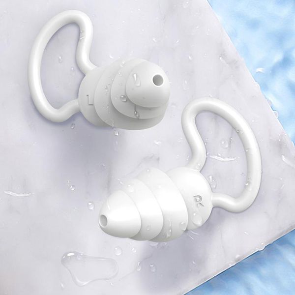 

nose clip portable silicone swimming earplug sleep soundproof noise reduction waterproof for ears soft sleeping earplugs