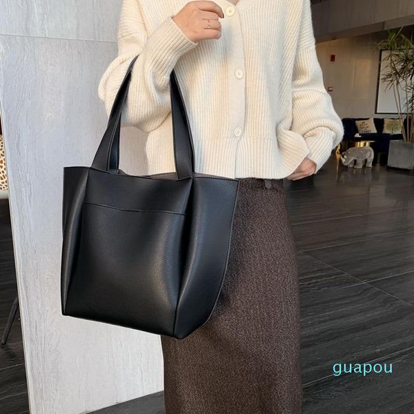 

evening bags large women's bag capacity shoulder pu leather ladies wild sac