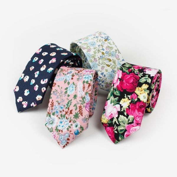 

new casual floral neck ties for men suits tie gravatas skinny neckties for business wedding 6cm men ties adult1, Blue;purple