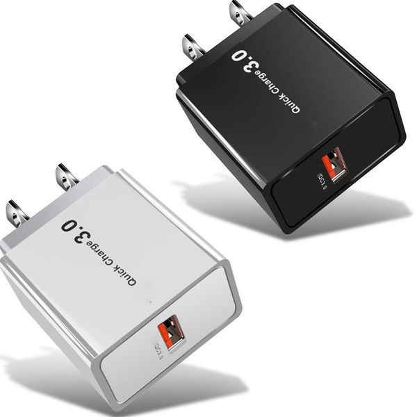 

18w qc3.0 quick charge eu us wall charger power adapter for iphone samsung htc android phone
