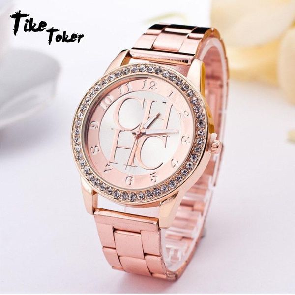 

wristwatches tike toker 2021 watch men bracelet luxury diamond british brand famous women, Slivery;brown