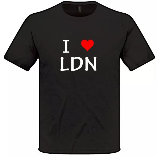 

I Love Coeur London LDN T-Shirt, White;black