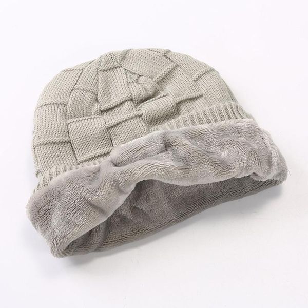 

knitted velvet winter warm wireless bluetooth headset cap music headphones hat for night running fishing outdoor sports cycling caps & masks, Black