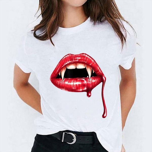 

for men printing scary teeth funny halloween 90s print lady shirts mens graphic ladies female tee, White;black
