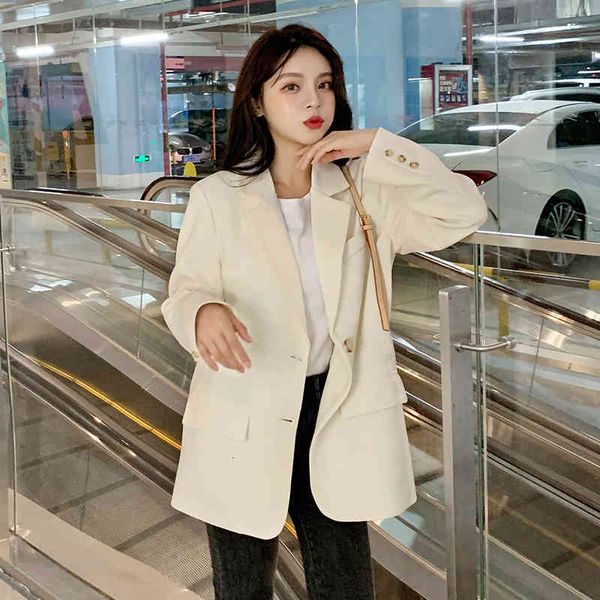 

blazers 2021 oversized female casual design and ladies long-sleeve jackets, White;black
