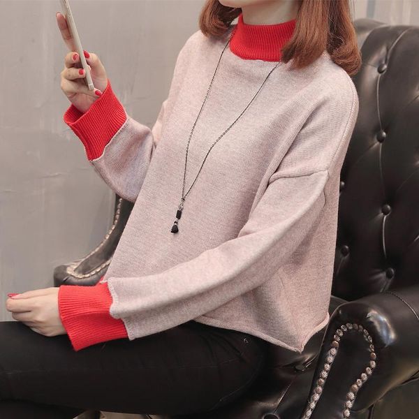 

women's sweaters 8631 live in 2021 korean version of autumn dress 53, White;black