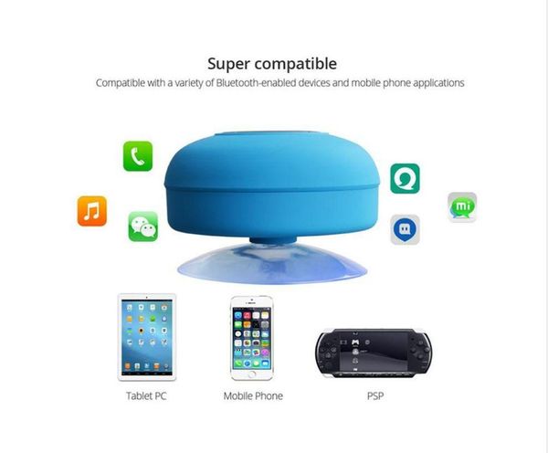 BTS-06 altoparlante bluetooth wireless impermeabile colorato mini impermeabile 2.0 bluetooth portatile senza fili vivavoce per casa subwoofer esterno confezione in carta DHL