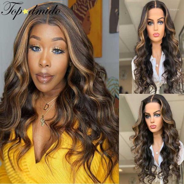 

highlight color 13*6 lace front human hair wigs with pre plucked natural hairline peruvian remy wigs1, Black;brown