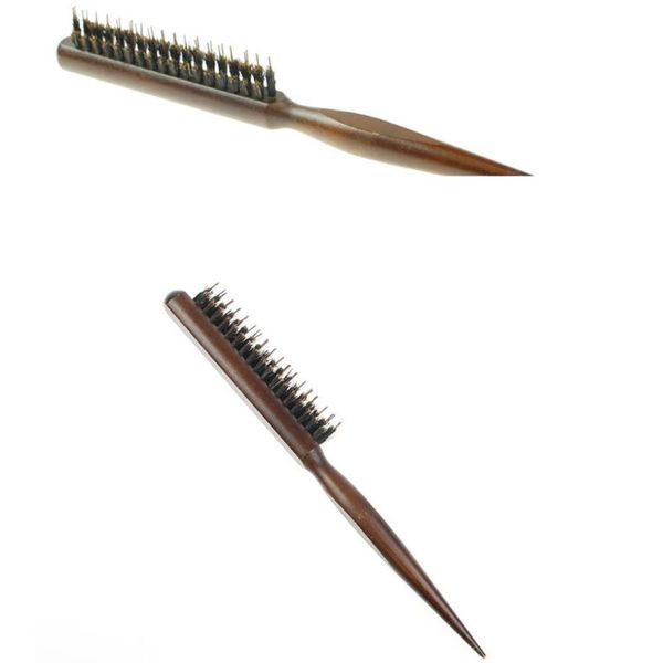 

hair brushes eco friendly brush wooden handle comb hairdressing barber tool for home and salon, Silver