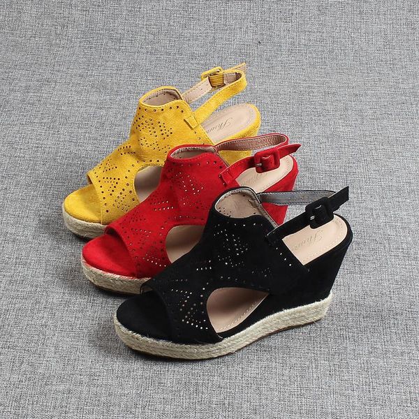 

dress shoes fashion womens 2021 female sandal high heels all-match large size clogs wedge muffins shoe luxury girls high-heeled be, Black