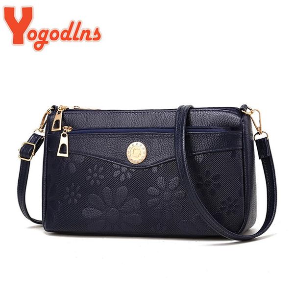 

yogodlns vintage printing shoulder bag for women pu leather crossbody fashion messenger multifunction square handbag sho bags
