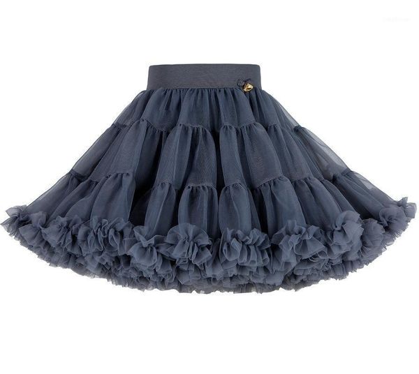 

skirts tulle christmas tutu dark gray ashy color girls super fluffy for1, Blue