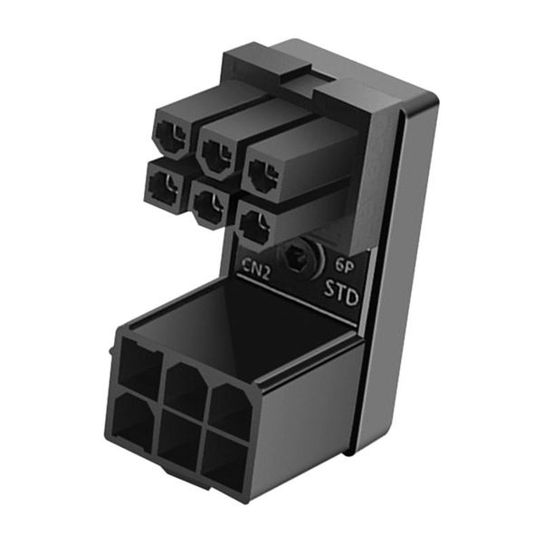 

accessories power adapter professional portable black for desk pc 6pin 8pin home office durable motherboard 180 degree abs computer cabl