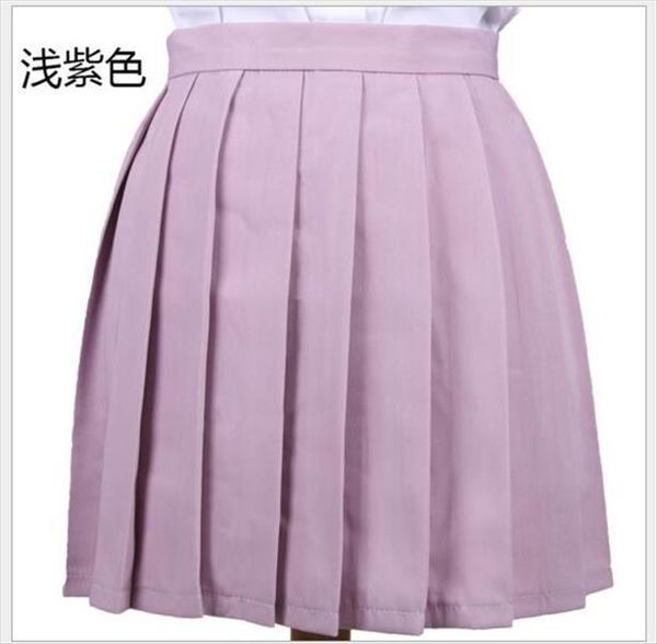

xs 3xl high waist pleated anime womens skirts cosplay school uniform student girl for, Black