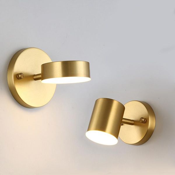 

wall lamp 1pc nordic simple golden modern home bedroom bedside reading night light without bulb