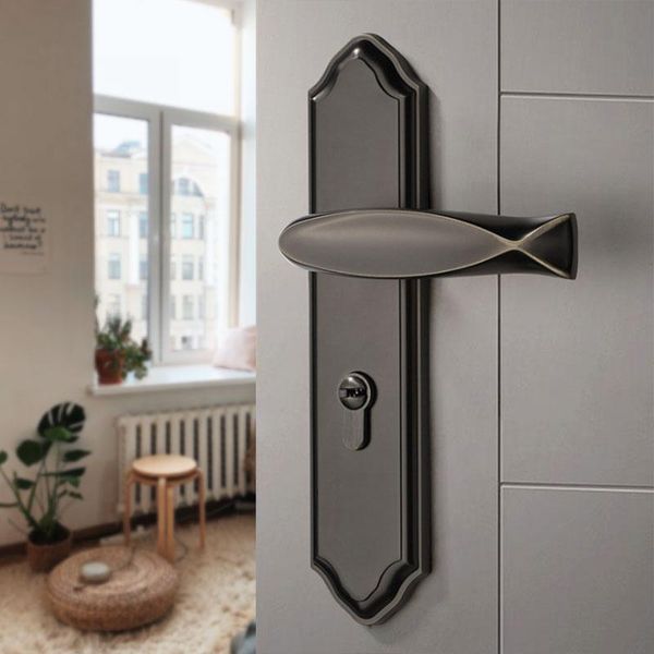 

handles & pulls interior door knob solid handle for kitchen bathroom bedroom zinc alloy furniture fittings modern locks