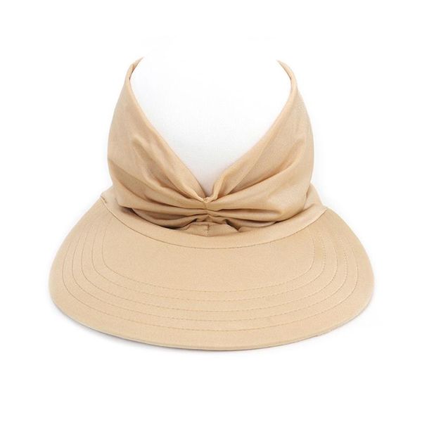

wide brim hats summer hat women's sun visor anti-ultraviolet elastic hollow adjustable casual caps gorras, Blue;gray