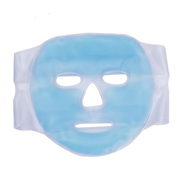 Kalte Gel-Gesichtsmaske, Eiskompresse, blau, volle Kühlmasken, Müdigkeitslinderung, Entspannungspad mit Packung, Gesichtspflege