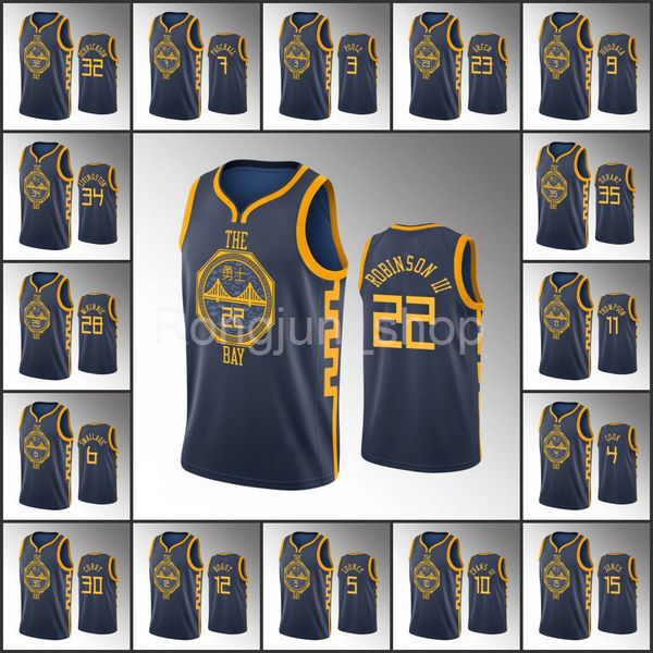

75th anniversary diamond basketball jerseys 2021/22 printed men damion lee klay thompson stephen curry kevin durant navy custom jersey, Black;red
